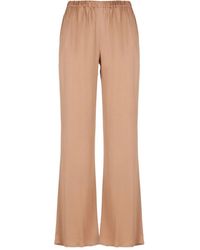 Antonelli - Broek Met Elastische Taille Van Zijdeblend - Lyst