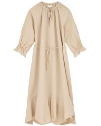 Skall Studio - Benedette Ruffled Tie-Fastening Maxi Dress - Lyst