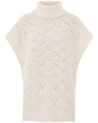 Fabiana Filippi - Knitted Sleeveless Poncho - Lyst