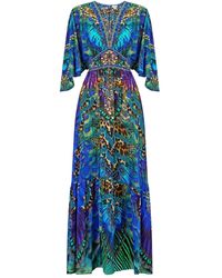 CAMILLA - Vestido con dobladillo y volantes - Lyst