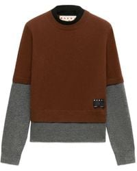 Marni - Pull En Cachemire À Effet Stratifié - Lyst