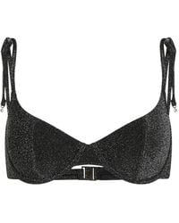 KARL LAGERFELD - Signature Wired Bikini Top - Lyst