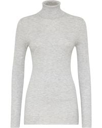 Brunello Cucinelli - Ribbed-Knit Roll-Neck Jumper - Lyst