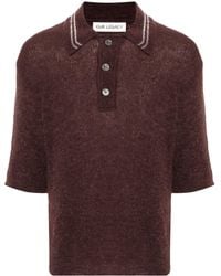 Our Legacy - Traditional Knitted Polo Shirt - Lyst