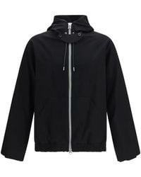 Sacai - Long-Sleeve Zip-Up Hoodie - Lyst