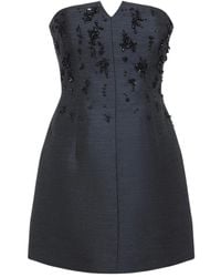 Alberta Ferretti - Crystal-Embellished Strapless Dress - Lyst