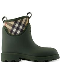 Burberry - Marsh Signature-Check Rain Boots - Lyst