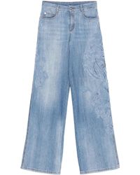 Ermanno Scervino - Lace Detail Jeans - Lyst