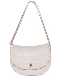 John Richmond - Croc-Effect Leather Shoulder Bag - Lyst