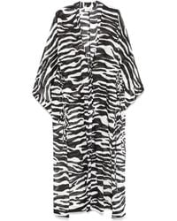 The Attico - Stranddoek Met Zebraprint - Lyst