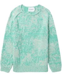 Closed - Patterned Intarsia-knit Cotton Jumper - Lyst