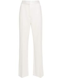 Claudie Pierlot - Satin-trim Tailored Trousers - Lyst