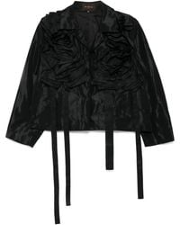 Biyan - Floral Pleated Oversized Jacket - Lyst