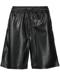 Nanushka - Bermuda Shorts Van Imitatieleer - Lyst