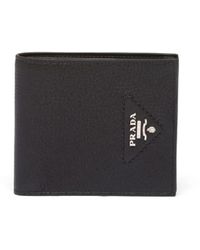 Prada - Portemonnaie mit Logo-Schild - Lyst