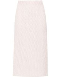 Fabiana Filippi - Sequin-detail Open-knit Skirt - Lyst