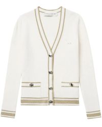 Alessandra Rich - Cardigan Mit Zopfmuster - Lyst