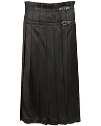 DURAZZI MILANO - Pleated Buckle Skirt - Lyst