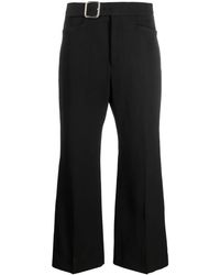 Jil Sander - Belted Cropped Trousers - Lyst