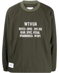 WTAPS - Text-print Long-sleeve Sweatshirt - Lyst
