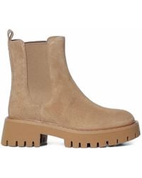 MICHAEL Michael Kors - Asher Suede Lug Boots - Lyst