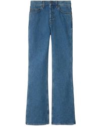 Burberry - High-Rise Jeans - Lyst