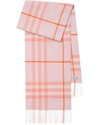 Burberry - Écharpe En Cachemire À Carreaux - Lyst