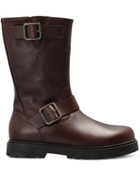 Birkenstock - Leather Ankle Boots "Highwood Mid Wire Buckle" - Lyst