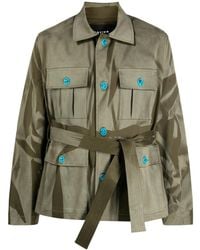BOTTER - Abstract-Print Belted Jacket - Lyst