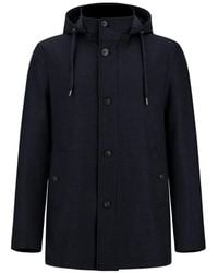 Herno - Wool-Blend Hooded Parka - Lyst
