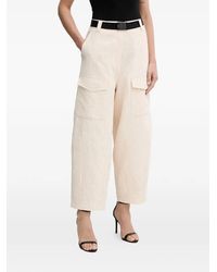 Liu Jo - Wrinkle-Effect Cargo Pants - Lyst