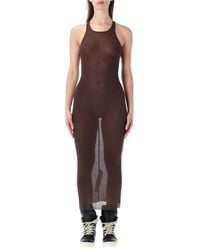 Rick Owens - Sleeveless Crew-Neck Midi Dress - Lyst