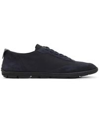 Giorgio Armani - Panelled Leather Sneakers - Lyst