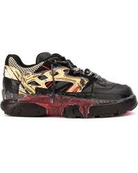 maison margiela fusion leather and mesh