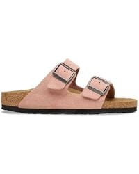 Birkenstock - Arizona Suede Leather Sandals - Lyst