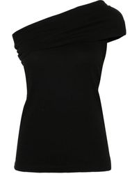 MSGM - One-shoulder Sleeveless Top - Lyst