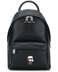 karl lagerfeld leather backpack