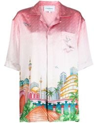 Casablancabrand - Morning City View Silk Shirt - Lyst
