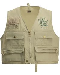 Kapital - Fishing Multi-Pocket Logo-Print Vest - Lyst