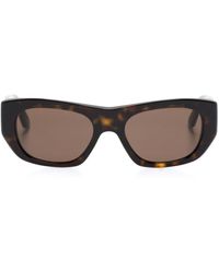 Alexander McQueen - Sonnenbrille mit geometrischem Gestell - Lyst