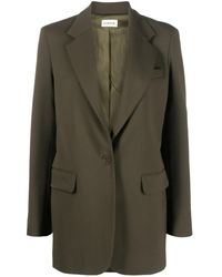 P.A.R.O.S.H. - Single-Breasted Virgin Wool Blazer - Lyst