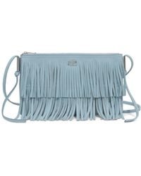 Bimba Y Lola - Petite Pochette En Cuir Ciel À Franges - Lyst