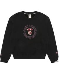 A Bathing Ape - Camouflage-Embroidered Sweatshirt - Lyst