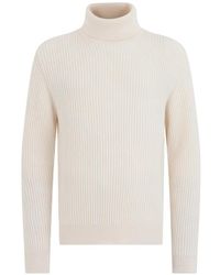 Slowear - Pull Côtelé À Col Roulé - Lyst