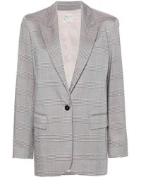 Forte Forte - Single-Breasted Checked Blazer - Lyst