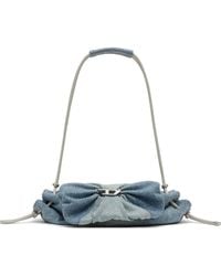 DIESEL - Small Scrunch-D Crystal-Embellished Shoulder Bag - Lyst