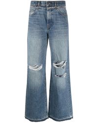 Amiri - Wide-leg Cotton Jeans - Lyst
