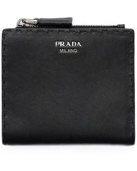 Prada - Small Leather Wallet - Lyst
