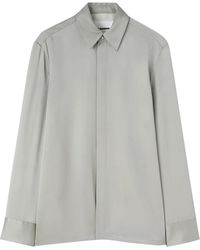 Jil Sander - Hemd Aus Satin - Lyst