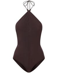 Alex Perry - Cross-Tie Halterneck Bodysuit - Lyst